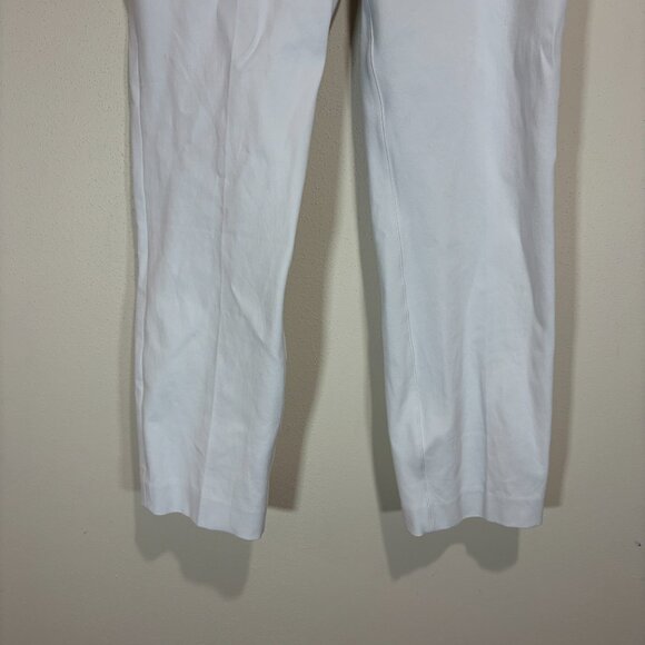 Spanx On-The-Go Slim Straight Leg Pants Classic White Dress Pant - Picture 6 of 14